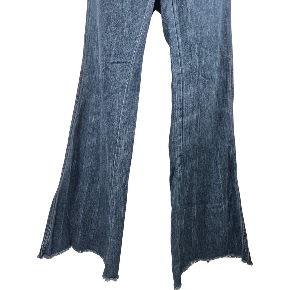 Free People Heartbreaker Embroidered Jeans Size 24 - Picture 5 of 11